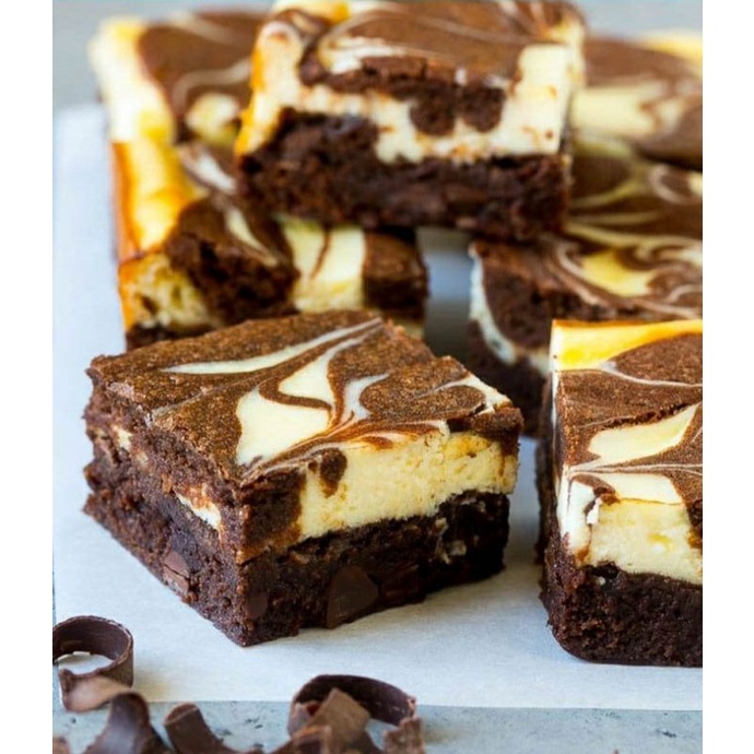 

fudgy brownies cheese cake