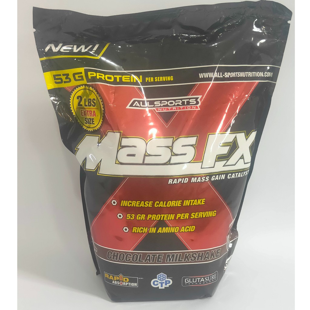 

Allsports Nutrition - Mass FX Susu Gainer Penambah Berat Badan - 4 LBS