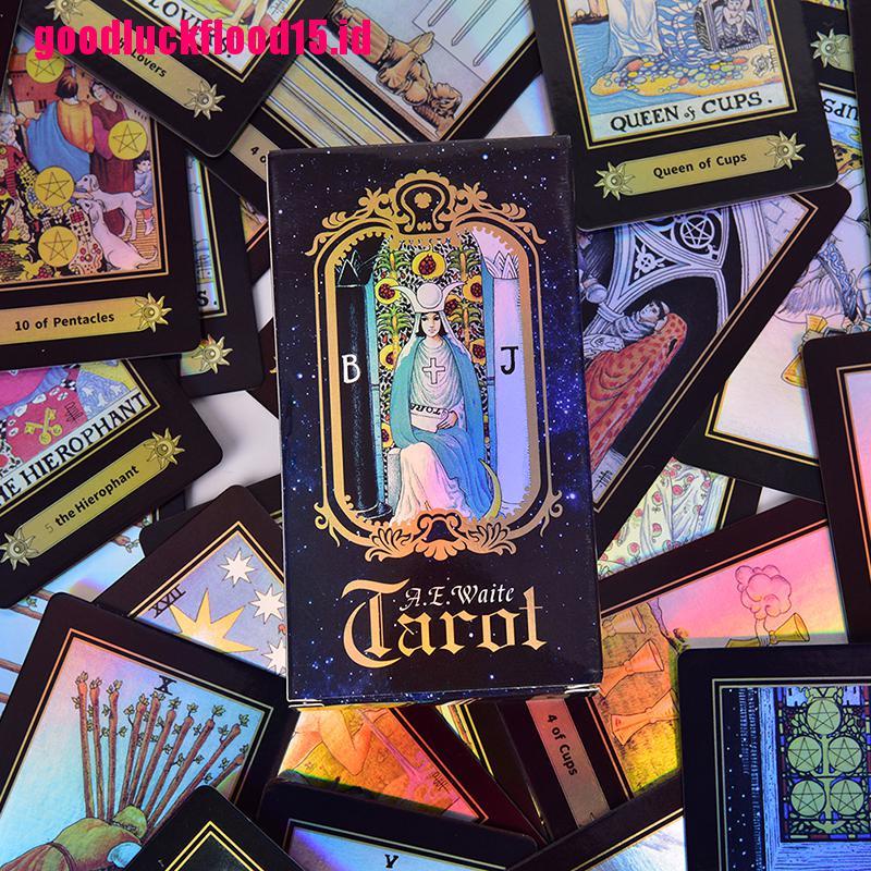 (LUCKID) Waite Rider Tarot Versi Inggris Dengan 78 Kartu