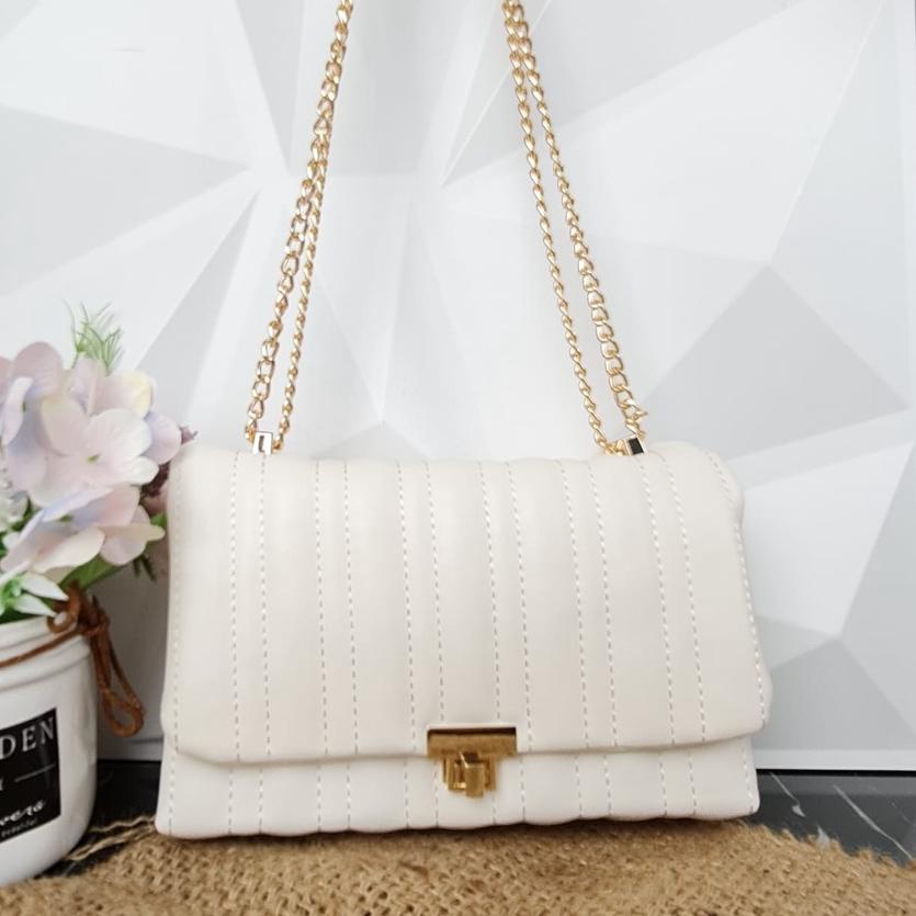Promo Kemerdekaan|SQ11|TAS WANITA ZARA QUILTED MIDI CROSSBODY BAG - ZR003
