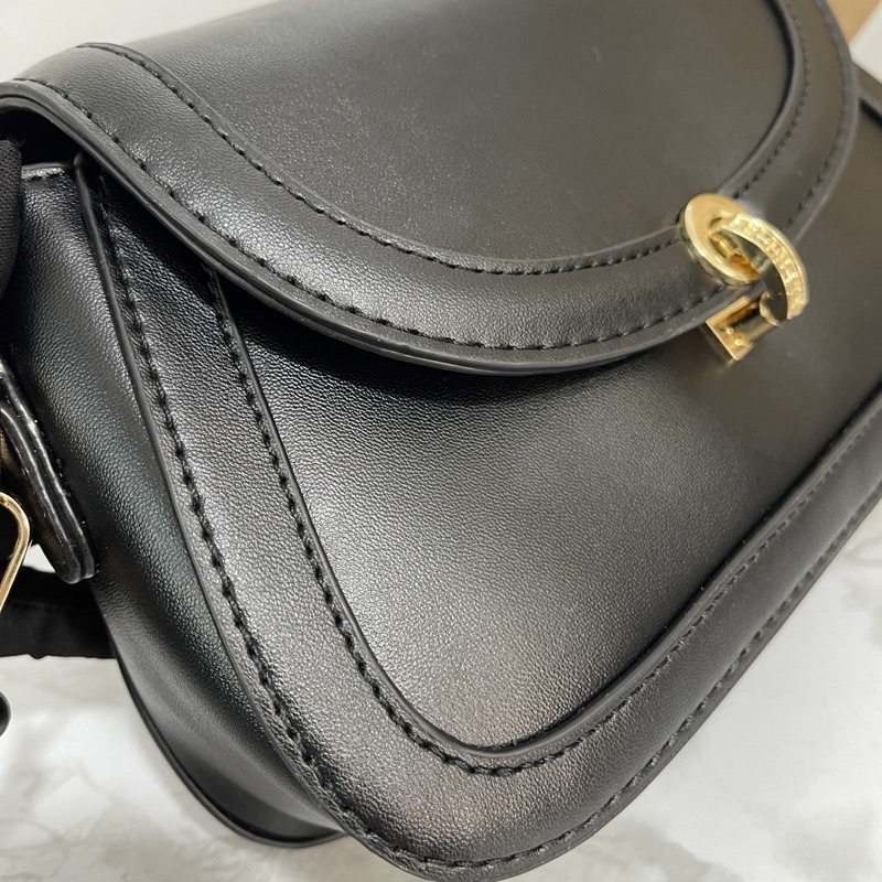 [REAL PICT] Tas Wanita Premium Diandra Sling Bag Kulit Sintetis Import Resleting Tali Panjang RZ Bag
