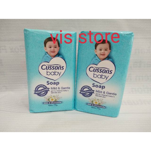 sabun batang Cussons Baby Soap 75 gr - Mild &amp; Gentle