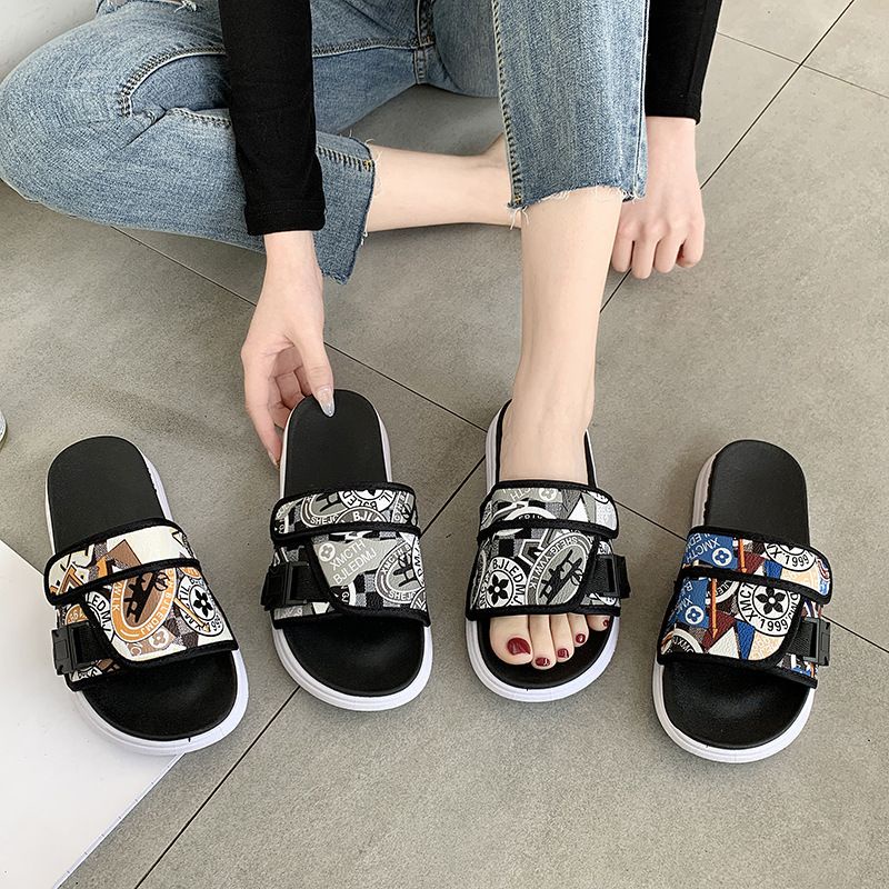 FD Sendal Slip On Import Sandal Cewek Murah Flat Casual Wanita Flip Flop DI-073