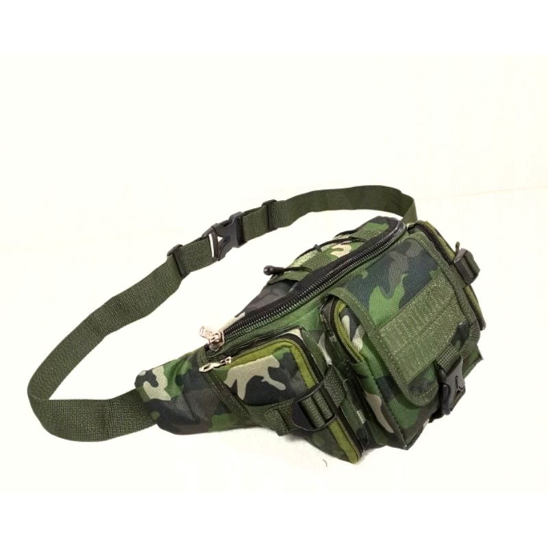 Tas Selempang pinggang motif army / waistbag army / TACTICAL ARMY