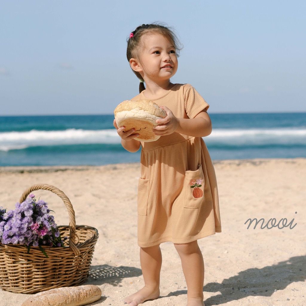 Mooi Baby Rib Pocket Dress New colors / Dress Bayi