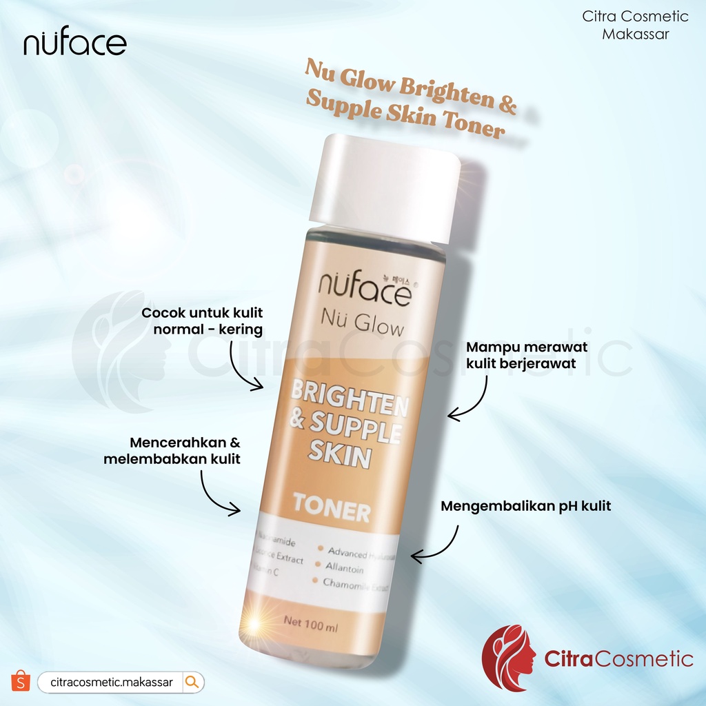 Nuface Toner Series Acne Prone Care | Bright &amp; Supple Skin | Youthful Skin 100 Ml