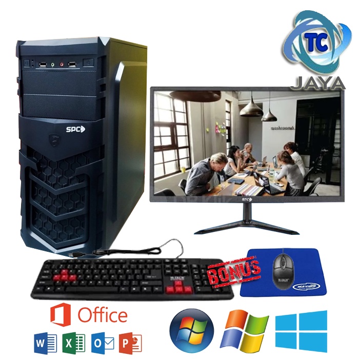 PC Rakitan intel Core i5 plus monitor spc 19&quot;