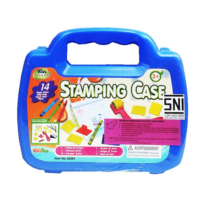 

MAINAN EDUKASI - STAMPING CASE - 63324 - SET ALAT STEMPEL - 3 TAHUN+