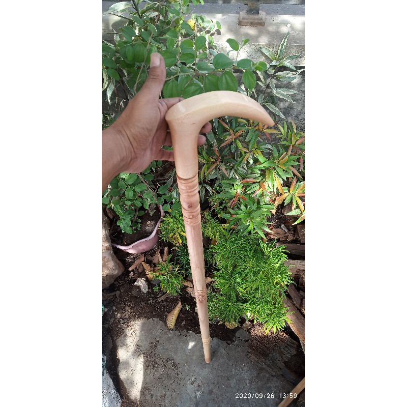 tongkat jalan kayu Bidara Arab HL002