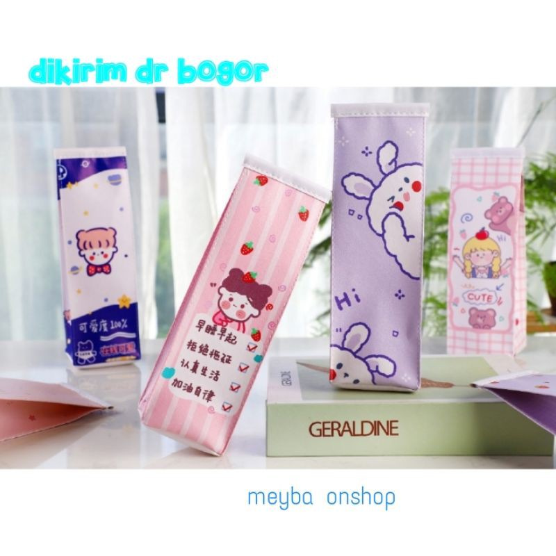 

tempat Pensil Susu Motif Kartun Gaya Korea