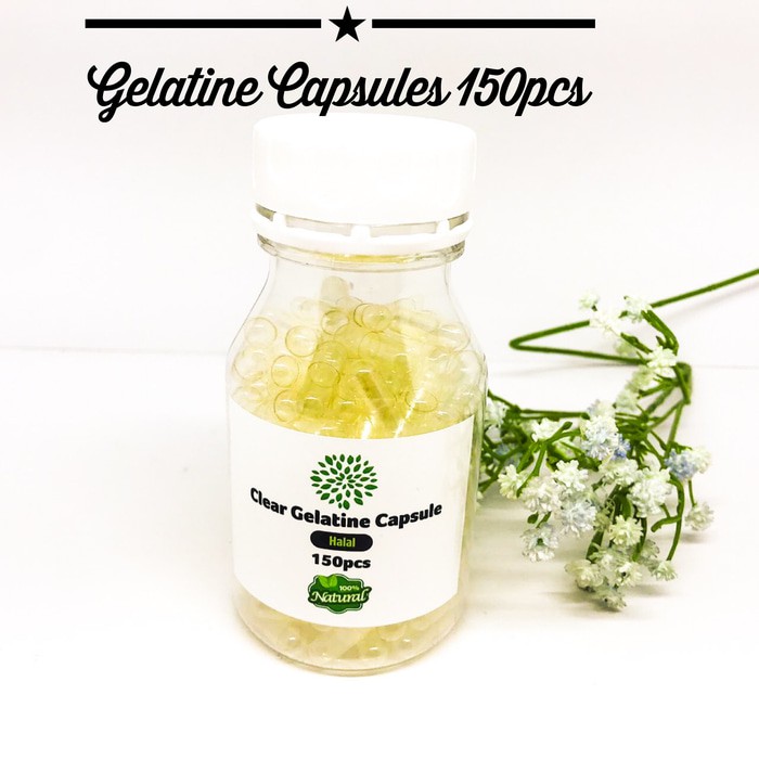 Gelatine Capsules 150pcs Diskon
