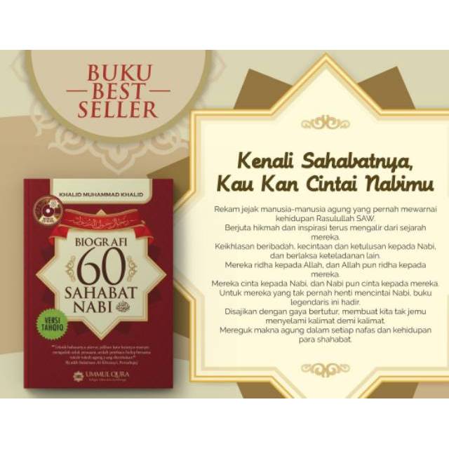 Jual Biografi 60 Sahabat Nabi | Shopee Indonesia