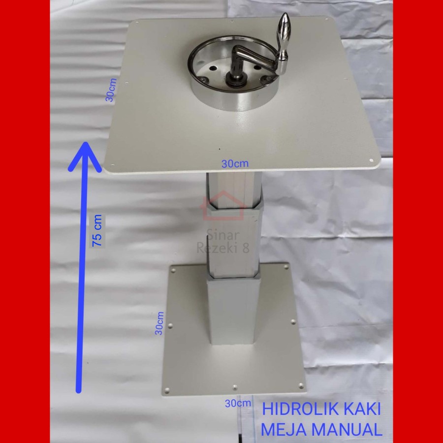 Hidrolik Kaki Meja Manual / Adjustable Lift Desk Table