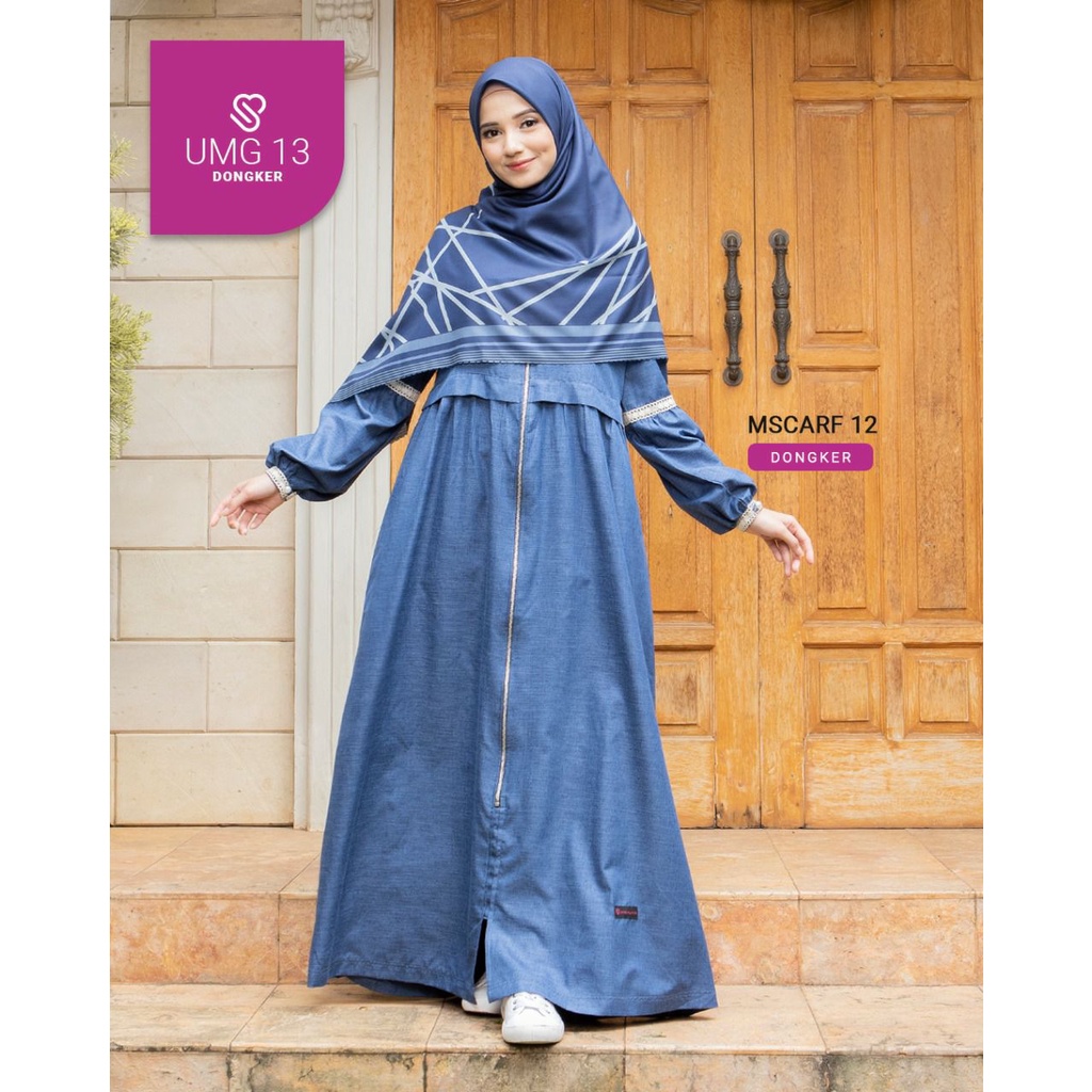 UMG13 Gamis Dress Terbaru Ukhti Munira Bahan Katun Madina Premium Lembut Halus Tebal dan Tidak Teraw