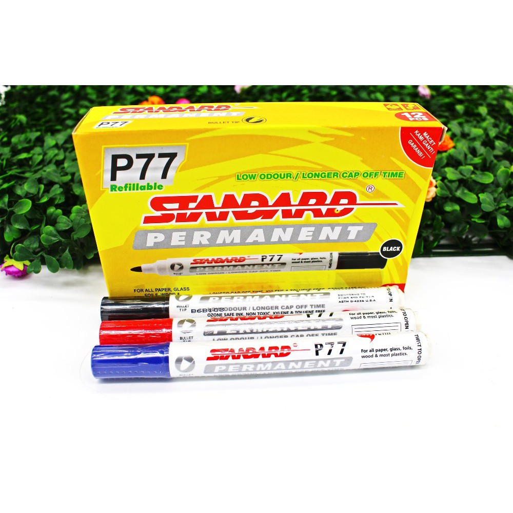 

Lihat Detail SPIDOL PERMANENT STANDARD P77 SPIDOL BESAR MARKER BISA PERMANEN terbatas