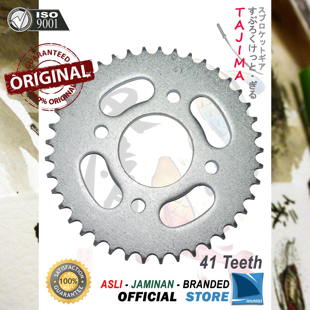 Gigi Tarik 40T ~ 47T HONDA GL 100, CB 100 Gir Belakang - Rear Sprocket Gear TAJIMA