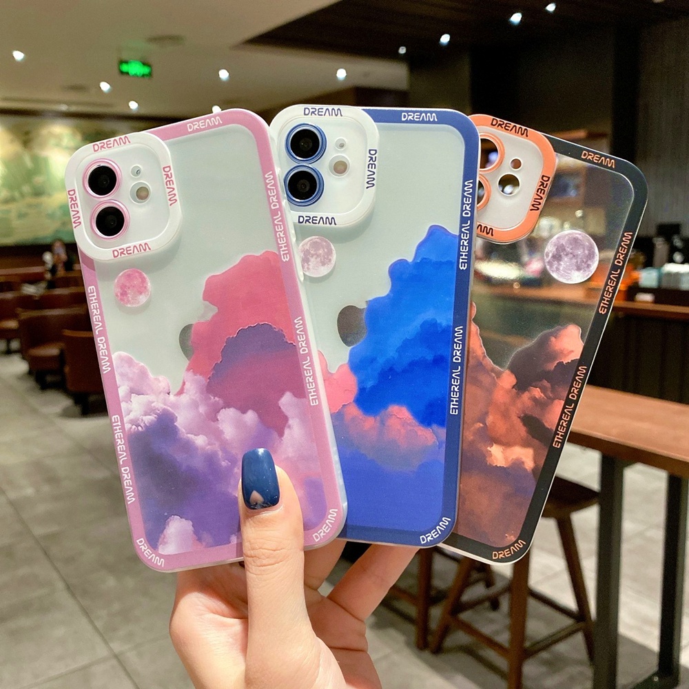 Soft Case Transparan Motif Matahari Terbenam Untuk Samsung S21 S21Plus S20 S20Ultra Note 20 Ultra J2 Prime A13 A33