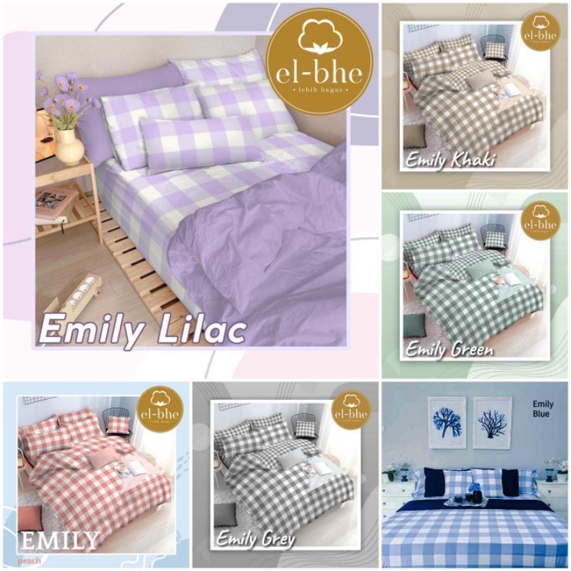 COD SPREI / SPREI MOTIF EMILY / PAKET SEPREI LENGKAP / PAKET SPREI LENGKAP BANTAL GULING / Sprei EMI