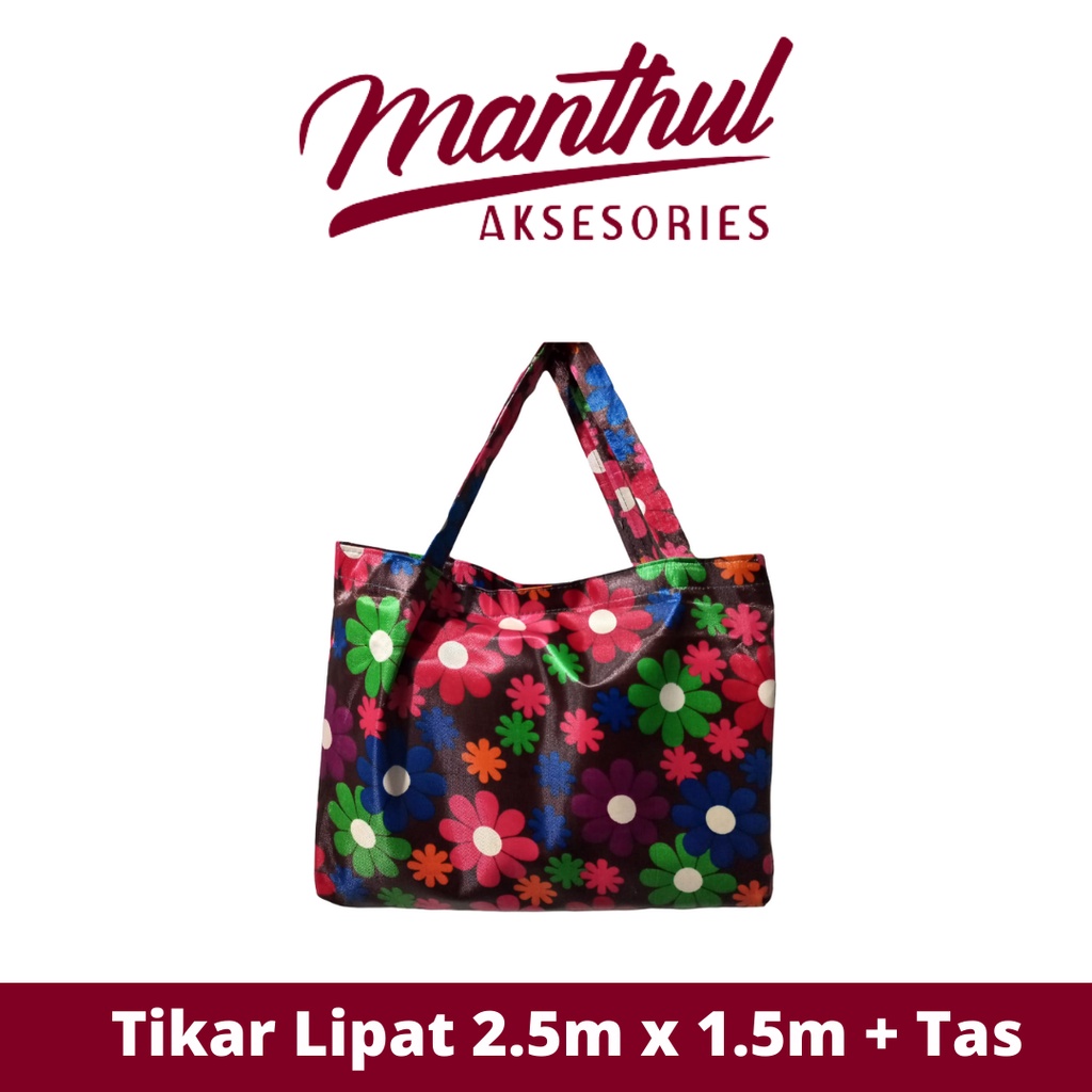 Tikar Lipat Tikar Piknik Super Jumbo 2.5 Meter Plus TAS