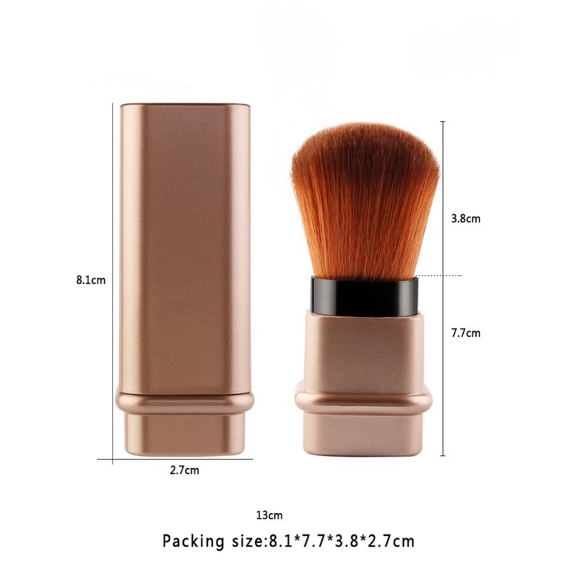 Retractable Make Up Tool Mini Travel Portable Blush Brush Powder Foundation Tarik Brushes