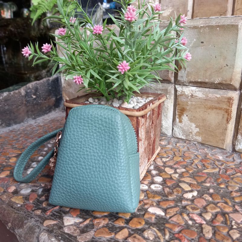 Dompet Wanita Papirut  Koin Intan WIDIANA Terlaris COD-Hijau mint