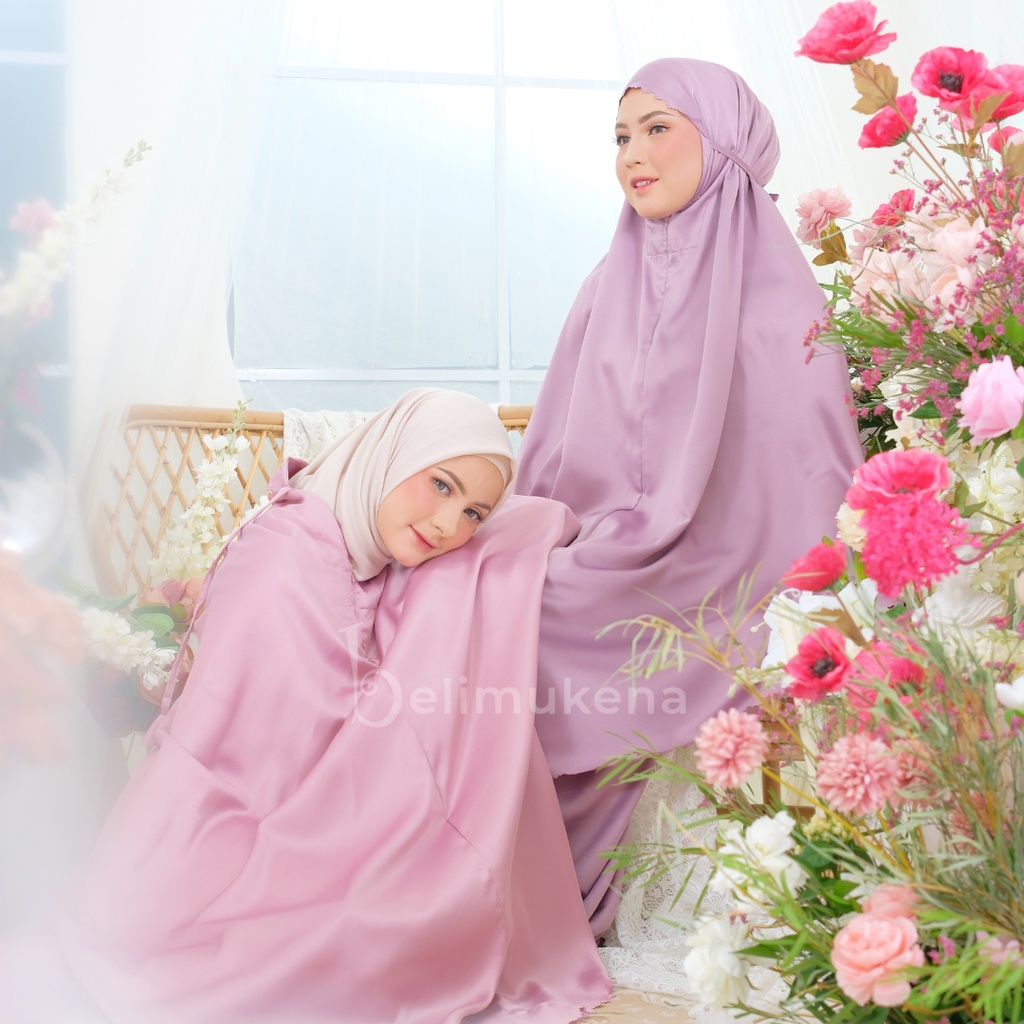 Mukena Dewasa Traveling 2in1 Premium Silky Daily Lasercut Verlin