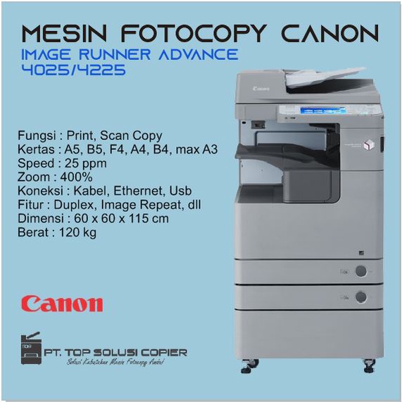 Jual Mesin Fotocopy Canon Ira 4025 4225 Shopee Indonesia 2684