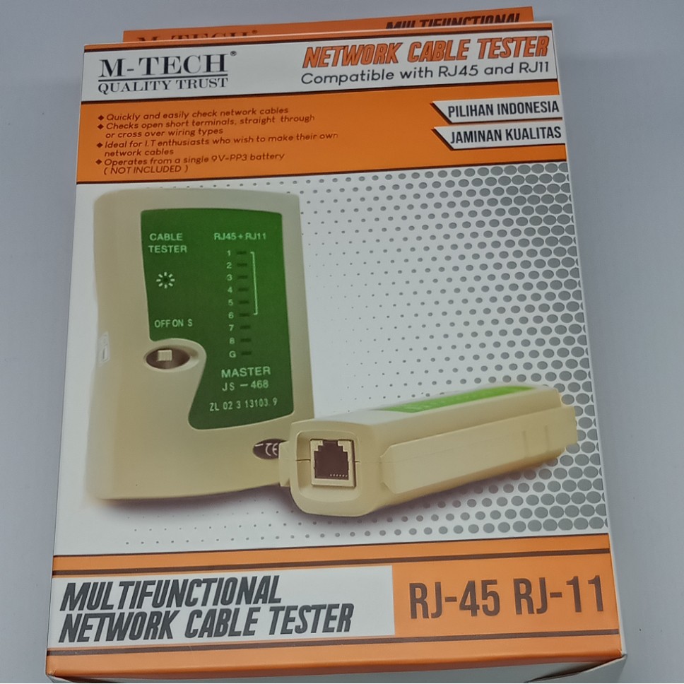 LAN TASTER RJ45 ALAT TEST KABEL NETWORK