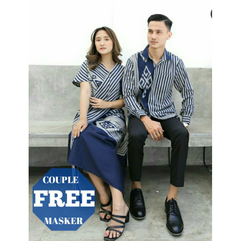 COUPLE BAJU TENUN FELYS DRESS