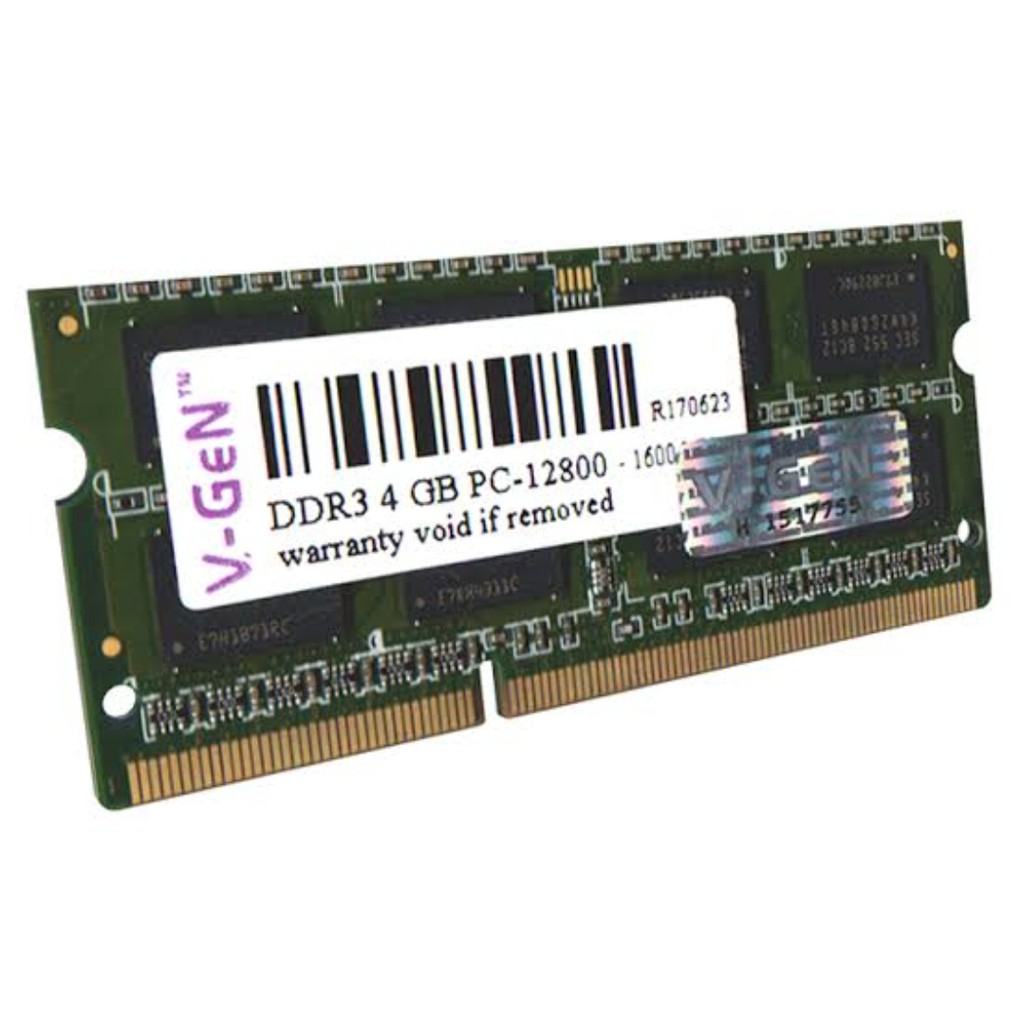 RAM V-GEN SODIMM DDR3 4GB PC12800 PLATINUM VGEN RAM NOTEBOOK LAPTOP