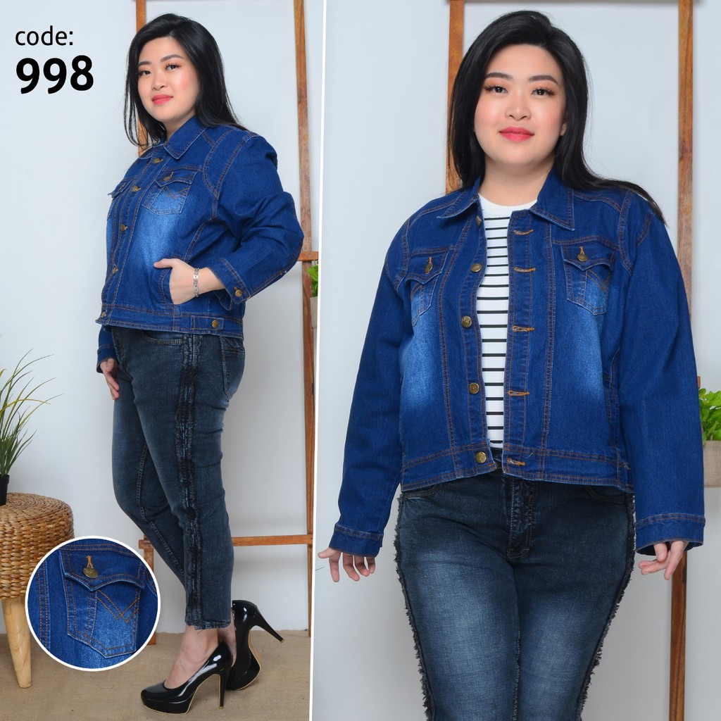 Jaket Jeans Jumbo Polos Wanita / Jaket Jeans Jumbo Wanita / Jaket Jeans Wanita / Jaket Jumbo Wanita