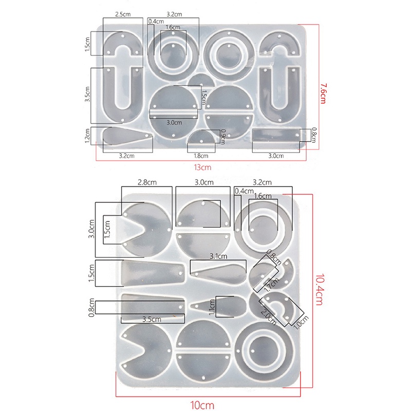 Cetakan Resin Bahan Silikon Untuk Membuat Perhiasan Anting