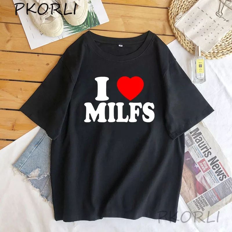 kaos i love milfs bahan katun combed 30s ready S M L XL XXL XXXL XXXXL bigsize