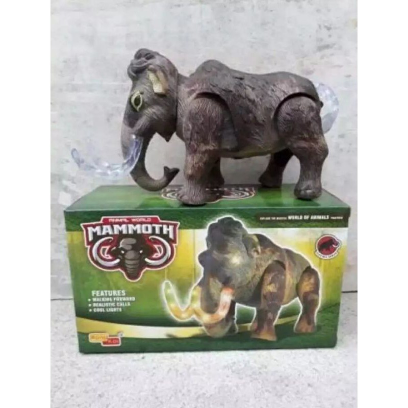 MAINAN ANAK ROBOT GAJAH MAMMOTH BATERAI