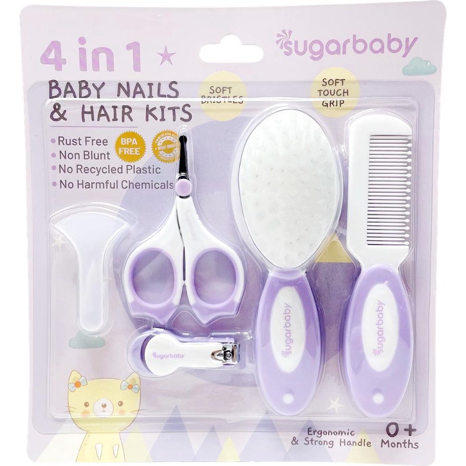 Sugar Baby 4in1 Baby Nail &amp; Hair Kits - Set Gunting Kuku Bayi