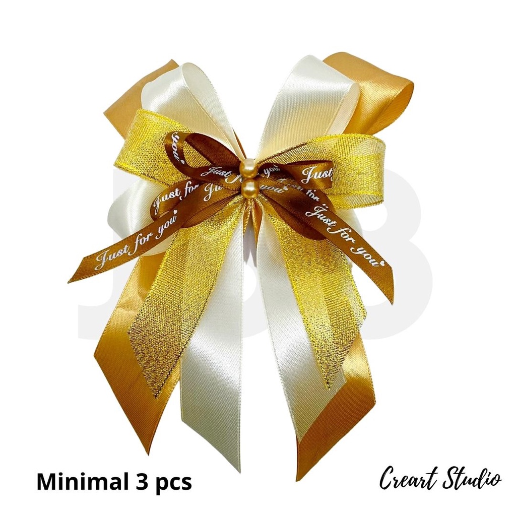 

Pita kado Creart Size L - " Just For You " - Warna Brown Beige