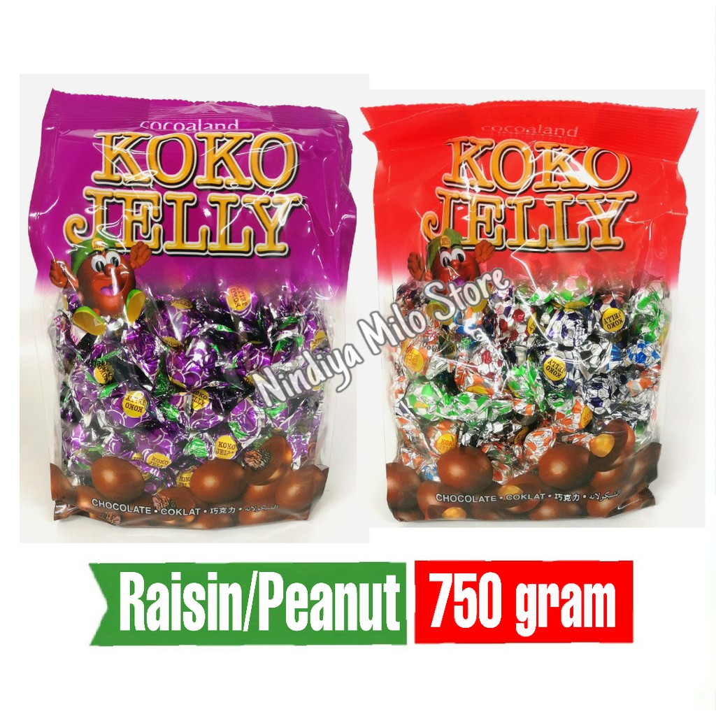 

Koko Jelly Peanut, Raisin 750 gram