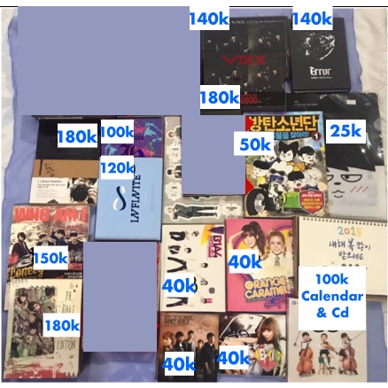 K-Pop Album Preloved (Infinite, VIXX, Teen Top, B1A4, Blackpink)