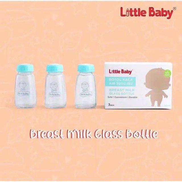 Little Baby Breast Milk Glass Bottle 150 ml - Botol Asi Kaca - 4550020