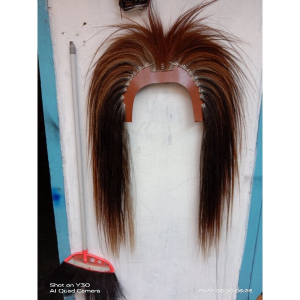 rambut barongan bahan ekor kuda tebal