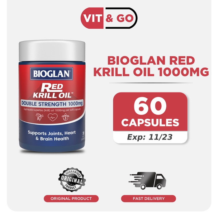 Bioglan Red Krill Oil 1000mg 60 Capsules