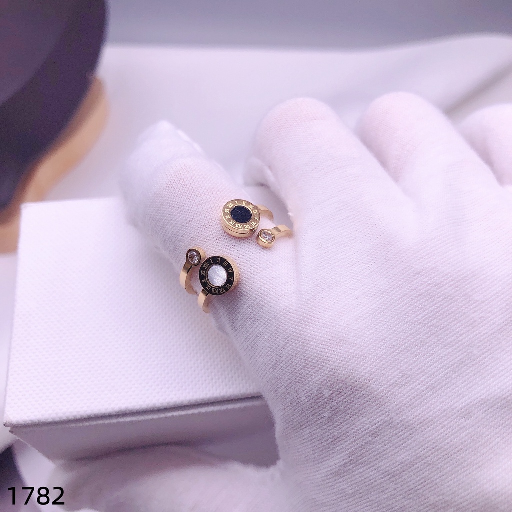 Cincin Titanium Permata Perhiasan Fashion 1782