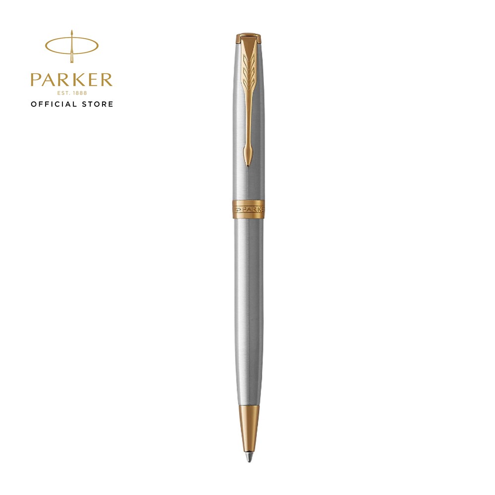 

Parker Sonnet Stainless Steel Gold Trim Ballpoint