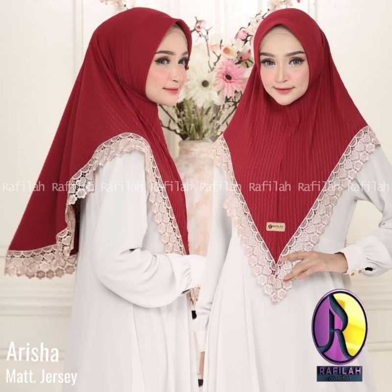 𝗦𝗛𝗘𝗟𝗢𝗩𝗘𝗦𝗛𝗢𝗣𝗣 - HIJAB KHIMAR ARISHA PRISKET RAFILAH ARISA RENDA PRADA ORI PREMIUM ORIGINAL RAFILLAH A