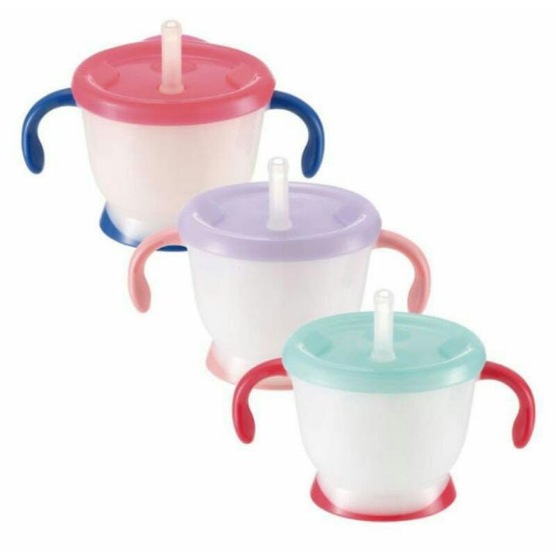 Richell Aqua Straw Training Mug - Gelas Minum Bayi Dengan Sedotan 150ml