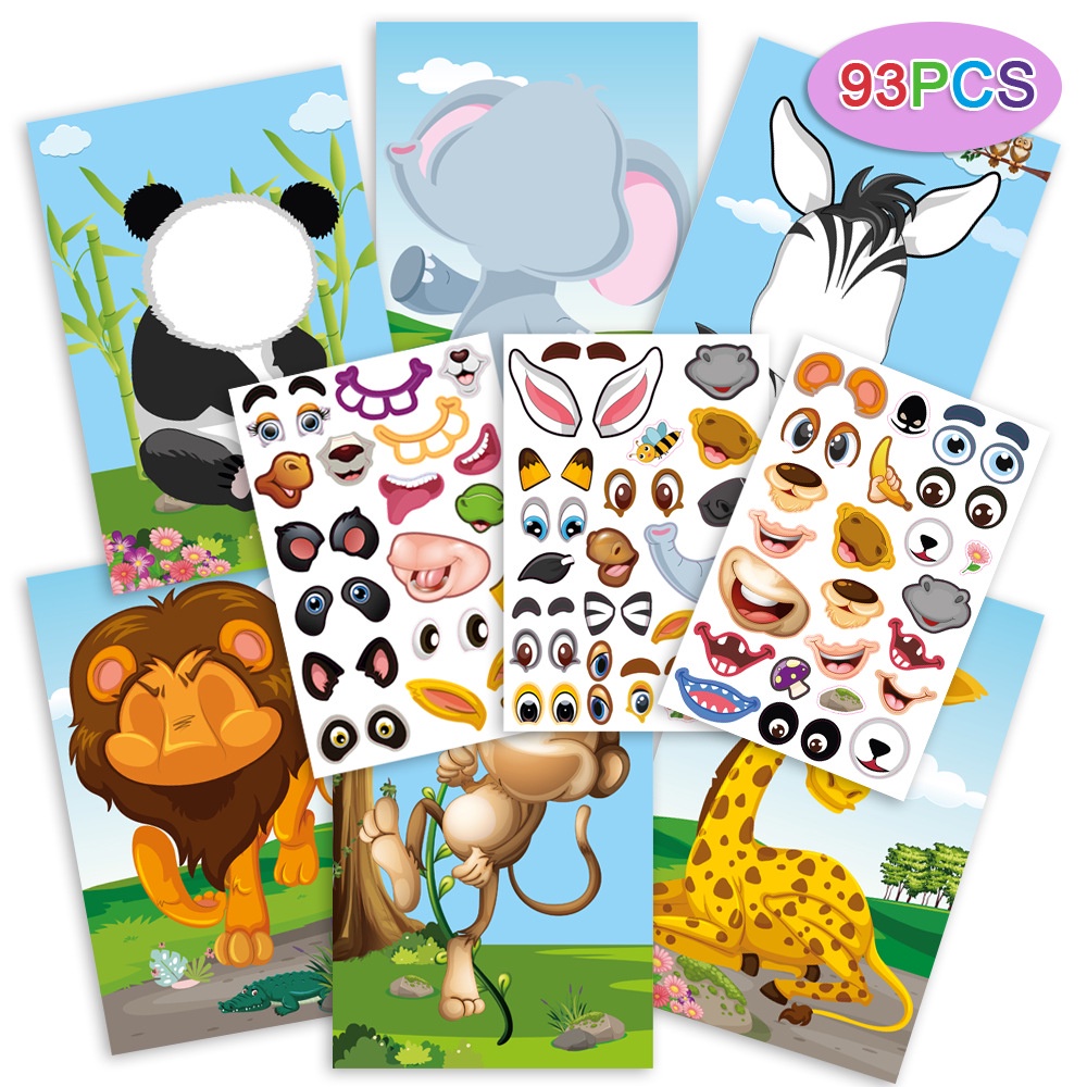 TweedyToys - Face Expression Sticker / Aktivitas Menempel Wajah / Mainan Edukasi Anak