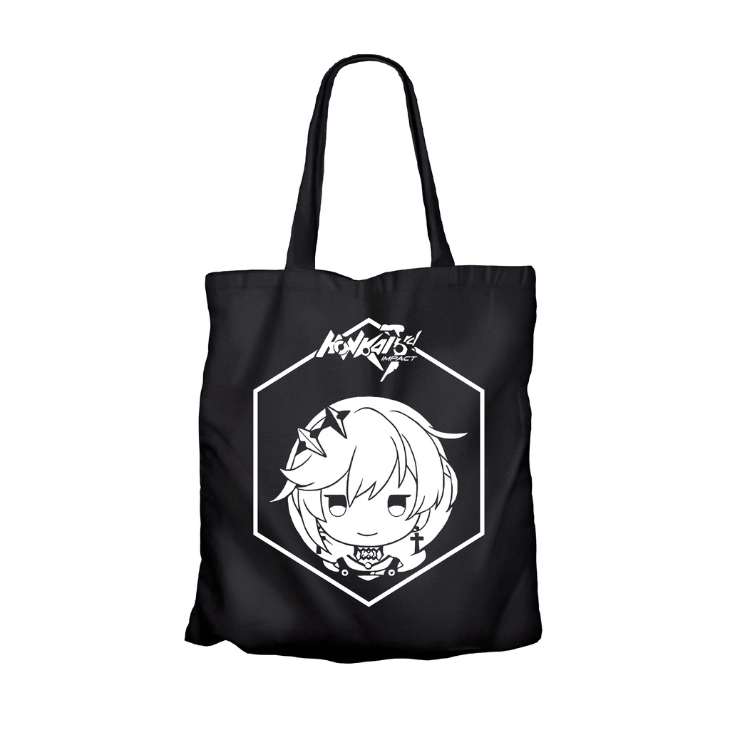 Tote bag japan game KALLEN KASLANA chibi icon - HONKAI IMPACT material canvas