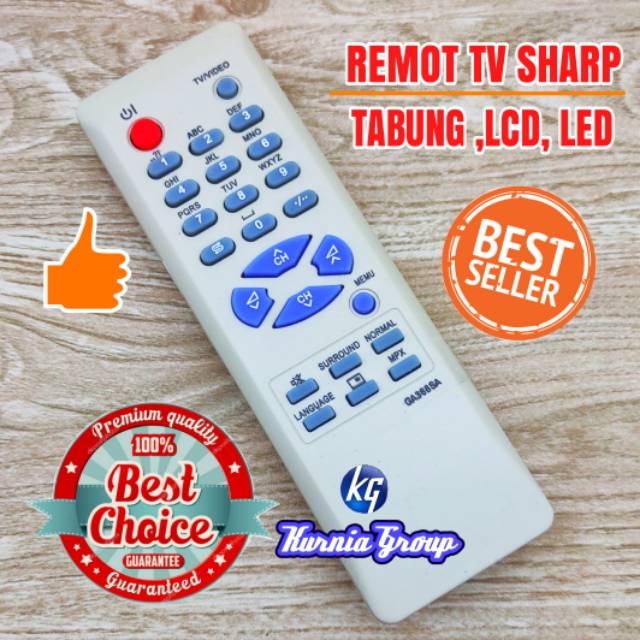 REMOTE TV SHARP GA368SA TABUNG LCD LED TANPA KODE REMOT TV SHAP PUTIH MURAH BISA SEMUA TIPE TERMURAH