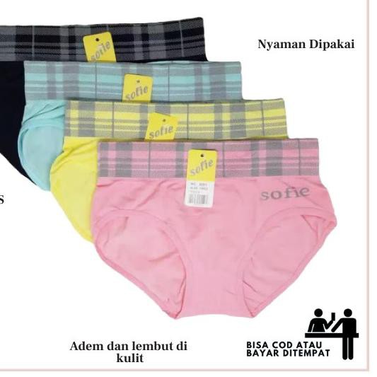 CELANA DALAM WANITA SOFIE CD CEWEK SEAMLESS BAHAN NYLON CELANA DALAM WANITA SOFIE CD CEWEK SEAMLESS BAHAN NYLON