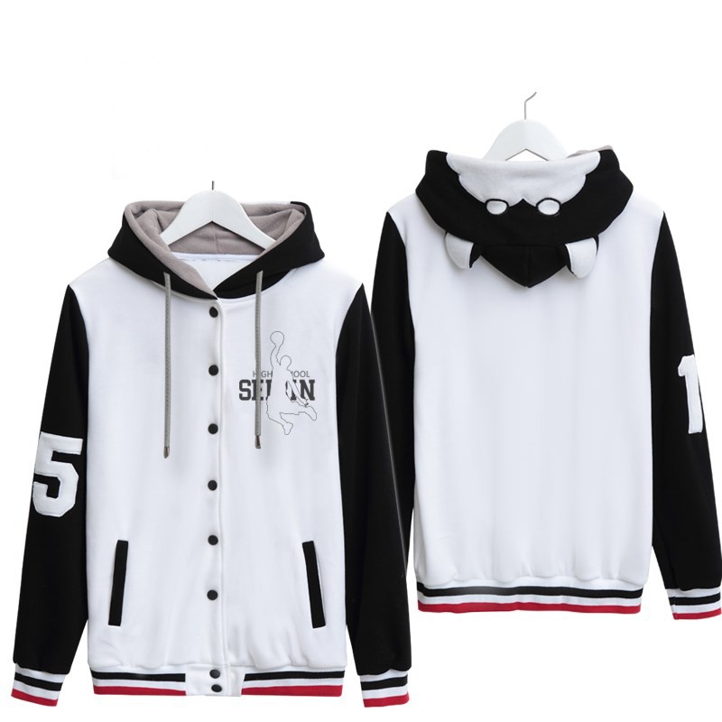 Seirin Varsity Hoodie Jacket Anime Cosplay